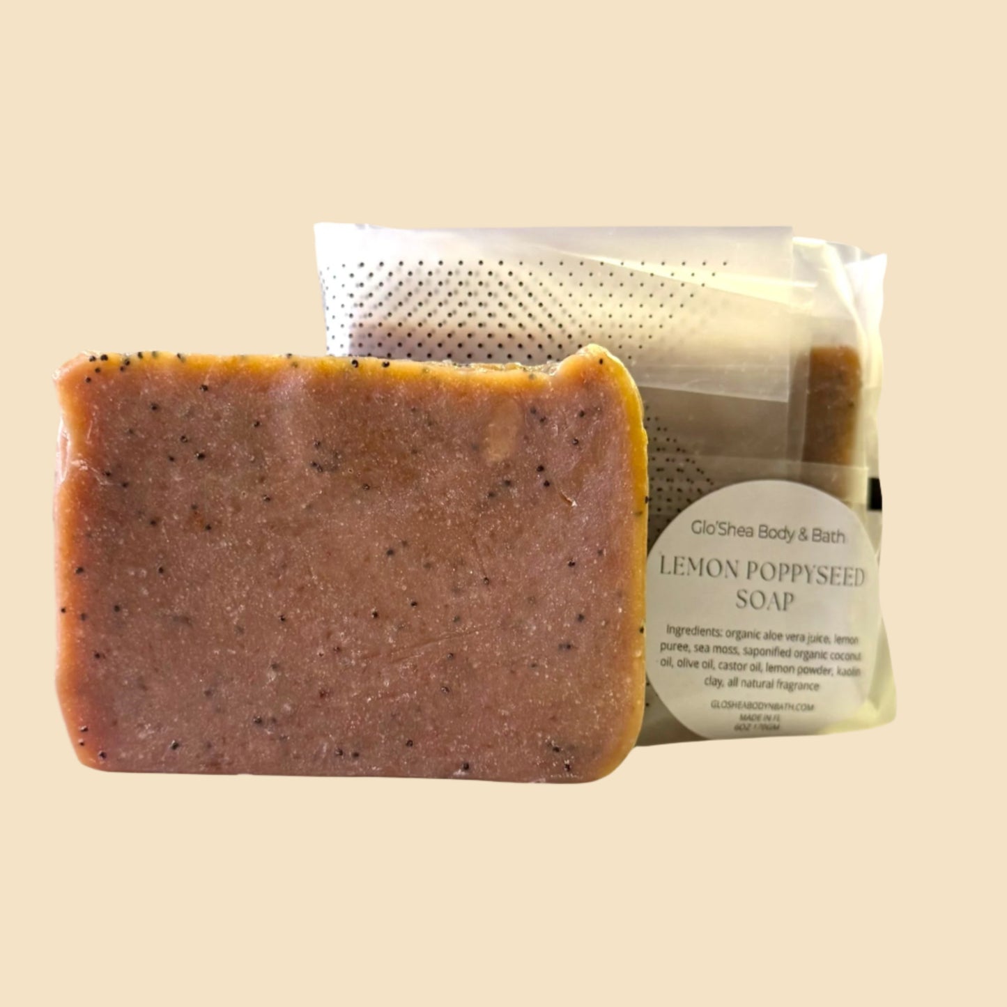 Lemon Poppy Seed Sea Moss Soap